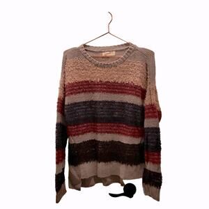 Miss daisy eyelash striped sweater size medium